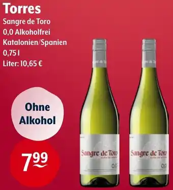 Getränke Hoffmann Torres Sangre de Toro Angebot