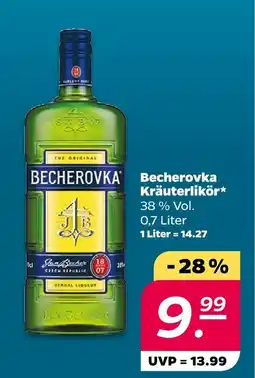 NETTO Becherovka kräuterlikör Angebot