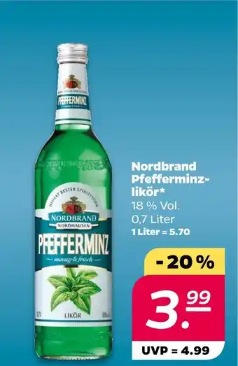 NETTO Nordbrand nordhausen pfefferminzlikör Angebot