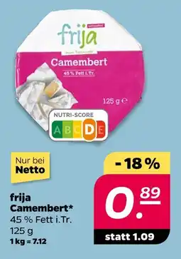 NETTO Frija camembert Angebot