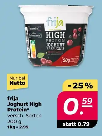 NETTO Frija joghurt high protein Angebot