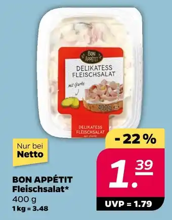 NETTO Bon appétit fleischsalat Angebot