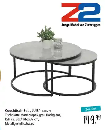 Zurbrüggen Z2 couchtisch-set Angebot