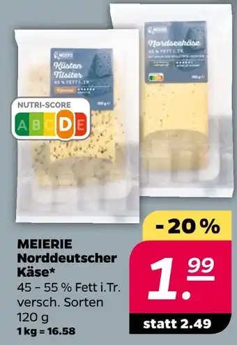 NETTO Meierei norddeutscher käse Angebot