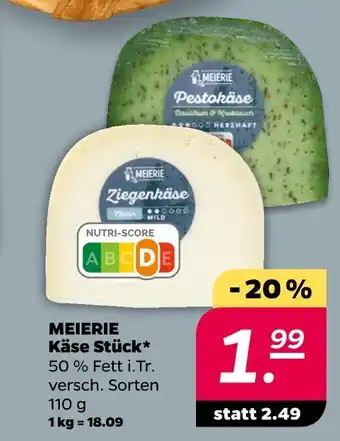 NETTO Meierie käse stück Angebot