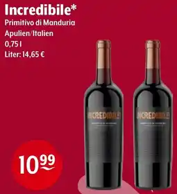 Getränke Hoffmann Incredibile Primitivo di Manduria Angebot