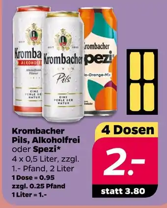 NETTO Krombacher pils, alkoholfrei oder spezi Angebot