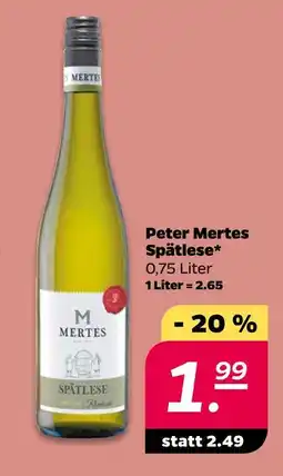 NETTO Peter mertes spätlese Angebot