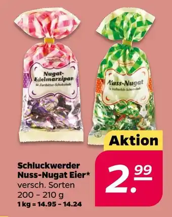 NETTO Schluckwerder nugat-edelmarzipan oder nuss-nugat Angebot