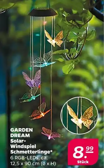 NETTO Garden dream solar-windspiel schmetterlinge Angebot