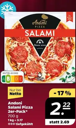 NETTO Andoni salami pizza Angebot