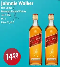 Getränke Hoffmann Johnnie Walker Red Label Blended Scotch Whisky Angebot