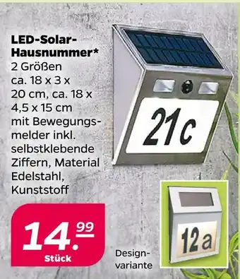 NETTO Led-solar-hausnummer Angebot