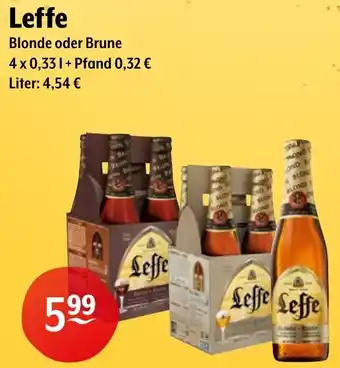 Getränke Hoffmann Leffe Blonde oder Brune Angebot