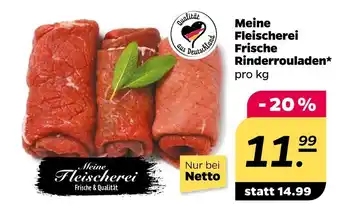 NETTO Meine fleischerei frische rinderrouladen Angebot