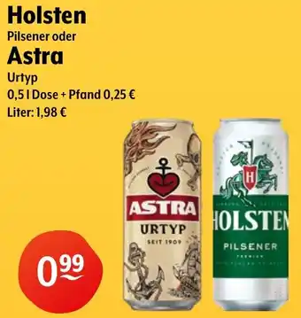 Getränke Hoffmann Holsten Pilsener oder Astra Urtyp Angebot