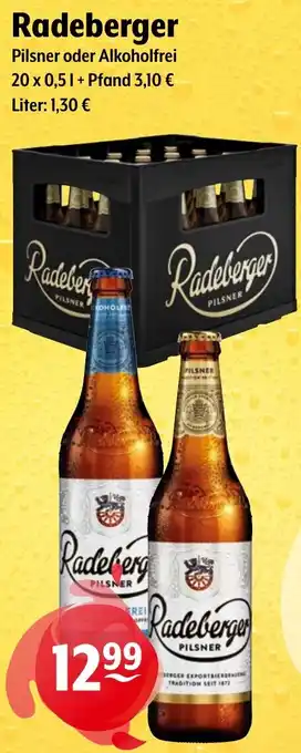 Getränke Hoffmann Radeberger Pilsner oder Alkoholfrei Angebot