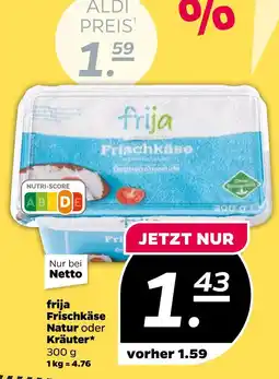 NETTO Frija frischkäse Angebot