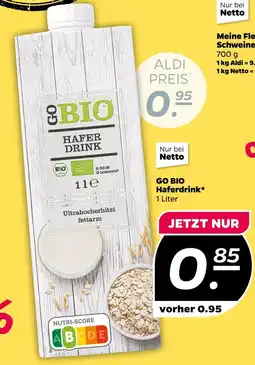 NETTO Go bio haferdrink Angebot