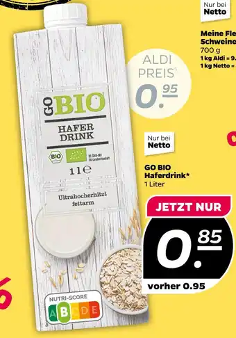 NETTO Go bio haferdrink Angebot