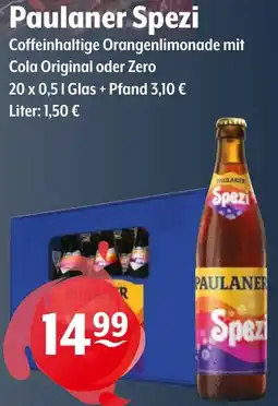 Getränke Hoffmann Paulaner Spezi Angebot