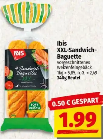 nah & gut Ibis XXL-Sandwich Baguette Angebot