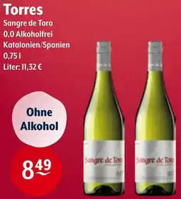 Trink und Spare Torres Sangre de Toro Angebot