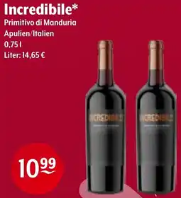 Trink und Spare Incredibile Primitivo di Manduria Angebot