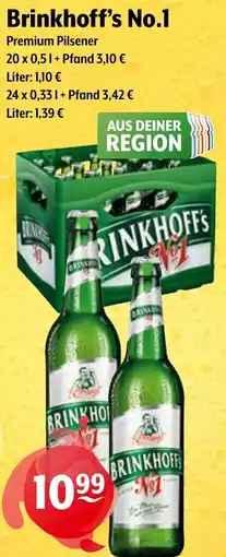 Trink und Spare Brinkhoff's No.1 Premium Pilsener Angebot