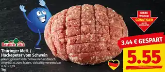 nah & gut Bauern Gut Thüringer Mett / Hackepeter vom Schwein Angebot