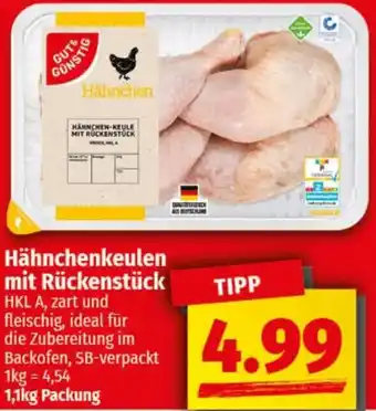 nah & gut GUT & GÜNSTIG Hähnchenkeulen mit Rückenstück Angebot