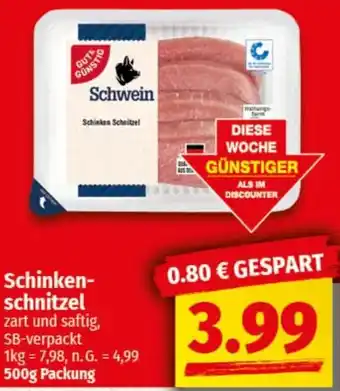 nah & gut Gut & Günstig Schinkenschnitzel Angebot