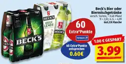 nah & gut Beck's Bier oder Biermischgetränke Angebot