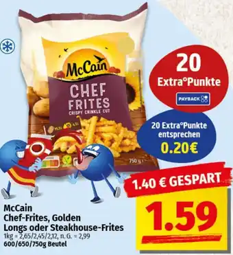 nah & gut McCain Chef-Frites, Golden Longs oder Steakhouse-Frites Angebot