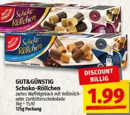 nah & gut GUT&GÜNSTIG Schoko-Röllchen Angebot