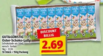 nah & gut GUT&GÜNSTIG Oster-Schoko-Lolly Angebot