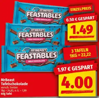 nah & gut MrBeast Tafelschokolade Angebot