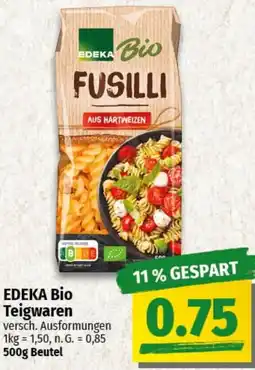 nah & gut EDEKA BIO Teigwaren Angebot