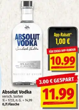 nah & gut Absolut Vodka Angebot