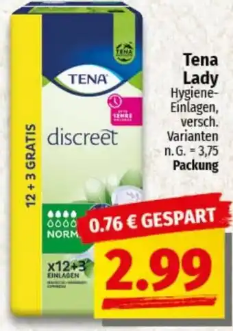 nah & gut Tena Lady Angebot