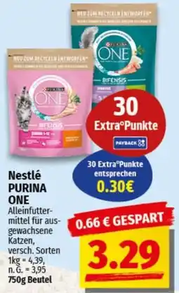 nah & gut Nestlé PURINA ONE Angebot