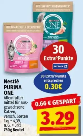 nah & gut Nestlé PURINA ONE Angebot