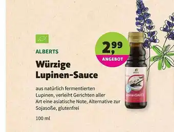 Biomarkt Alberts Würzige Lupinen-sauce Angebot