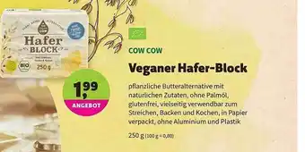 Biomarkt Cow Cow Veganer Hafer-block Angebot