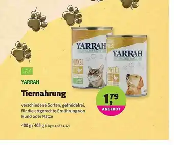 Biomarkt Yarrah Tiernahrung Angebot