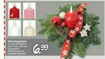 Blumen Risse Adventsgesteck Angebot