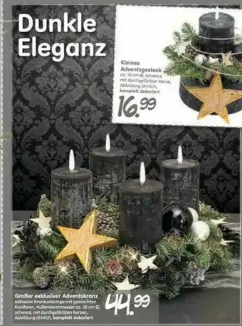 Blumen Risse Kleines Adventsgesteck Oder Großer Exklusiver Adventskranz Angebot