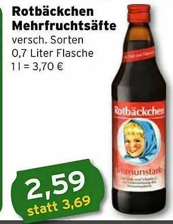 CAP Markt Robäckchen Mehrfruchtsäfte Angebot