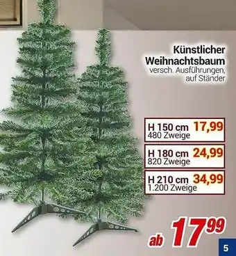 CENTERSHOP Künstlicher Weihnachtsbaum Angebot