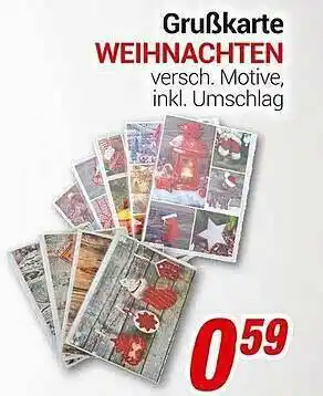 CENTERSHOP Grußkarte Weihnachten Angebot